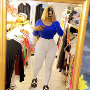 WHITE JEAN TROUSER