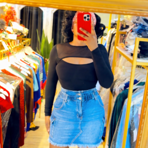 IVY BLUE CARGO SKIRT
