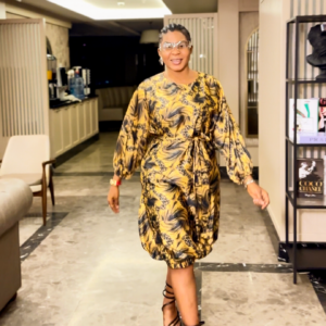 ELOISE PATTERNED LUXURY DRESS