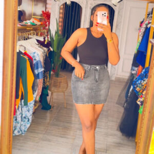 CALGARY JEAN SKIRT
