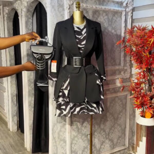 ANITA TWO PIECES BLAZER DRESS SET