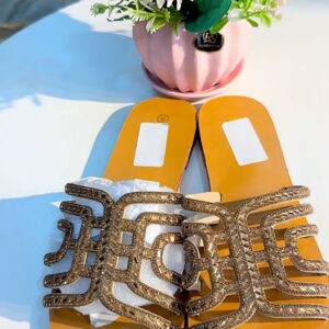 CROWN LUXE FLAT SLIPPERS