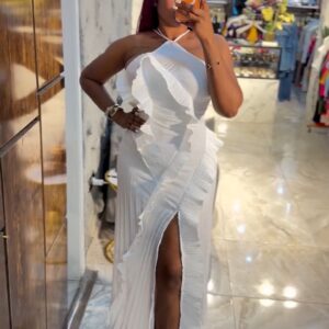 HAIER SLITTED MAXI GOWN