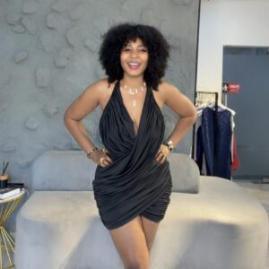CASS RUCHED DRESS